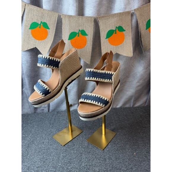 Gentle Souls by Kenneth Cole Evora Braided Wedge Women's Sz 8.5 - Picture 2 of 10